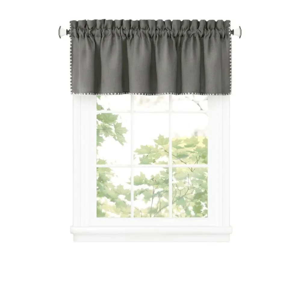 PowerSellerUSA Semi-Sheer Tailored Window Curtains, Modern Shell Stitched